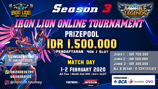 Turnamen Mobile Legends - IRON LION SEASON 3