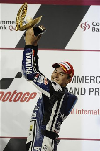 Jorge Lorenzo Podium Losail 2012