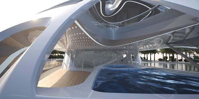 Zaha Hadid design Bloom+Voss Shipyards - Superyacht