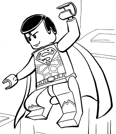coloring supeman | Fantasy Coloring Pages