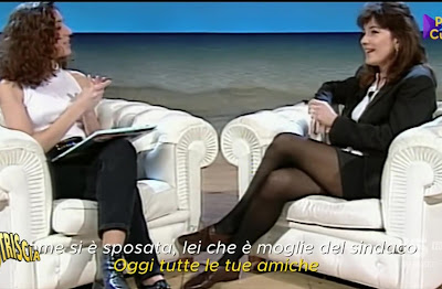 Barbara Palombelli gambe calze ambra Angiolini da giovane non è la Rai
