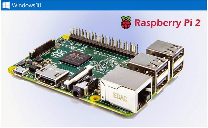 Raspberry Pi 2 runs Windows 10 which costs $35 only