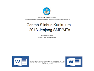 Download Contoh Silabus Kurikulum 2013 Hasil revisi Tahun 2016 Sekolah SMP/MTS Lengkap