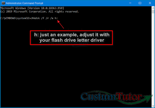 How to fix the Flashdisk Request Continuous Formatting using CMD