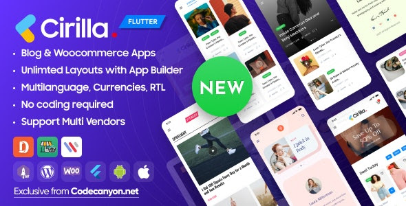 Cirilla v1.2.1- Multipurpose Flutter App For WordPress & Woocommerce