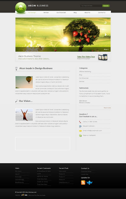 Akon Business WordPress Theme by ThemeForest Free Download.