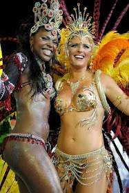 Sheila Mello and colleague, Beautiful women in carnival Brazil