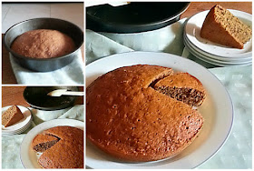 Mocha Oatmeal Cake Recipe @ treatntrick.blogspot.com