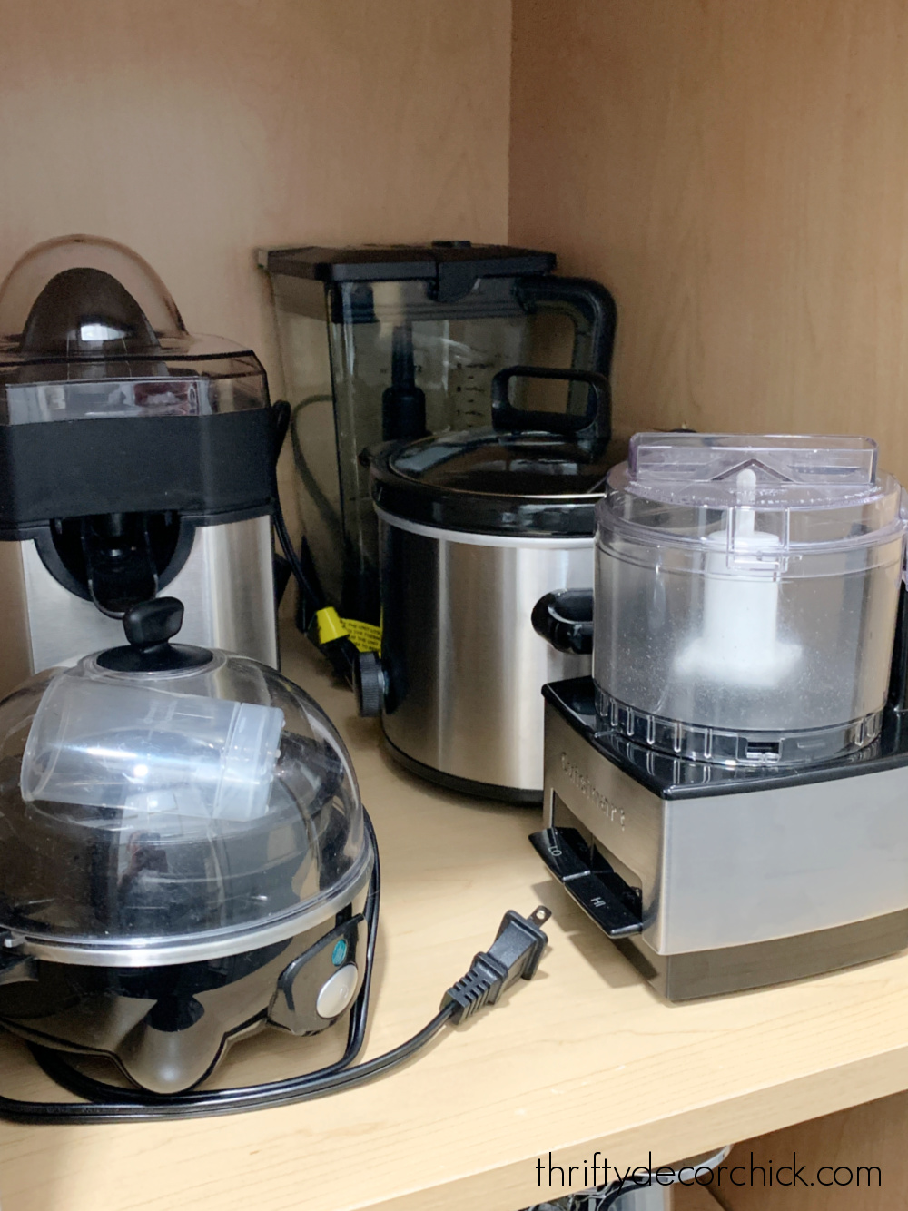 storing small appliances