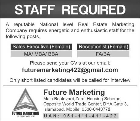 STAFF REQUIRED