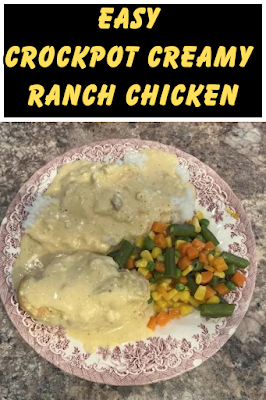 Easy Crockpot Creamy Ranch Chicken