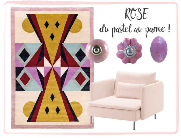 bouton de meuble rose pour relooker ses meubles