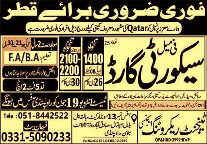 Qatar security jobs 2021