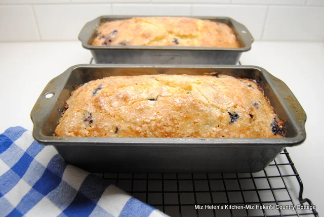 Old Fashioned Blueberry Pound Cake at Miz Helen's Country Cottage