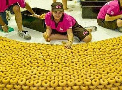 Giant Donut Made of Donuts