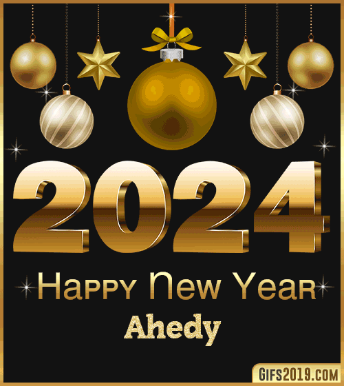 Happy New Year 2024 gif Ahedy