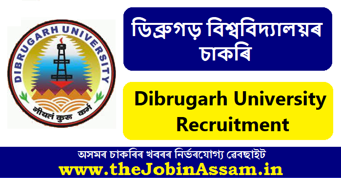 Dibrugarh University Recruitment 2024