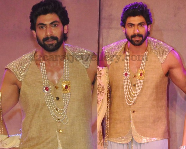 Rana Daggubati Pearls Long Chain