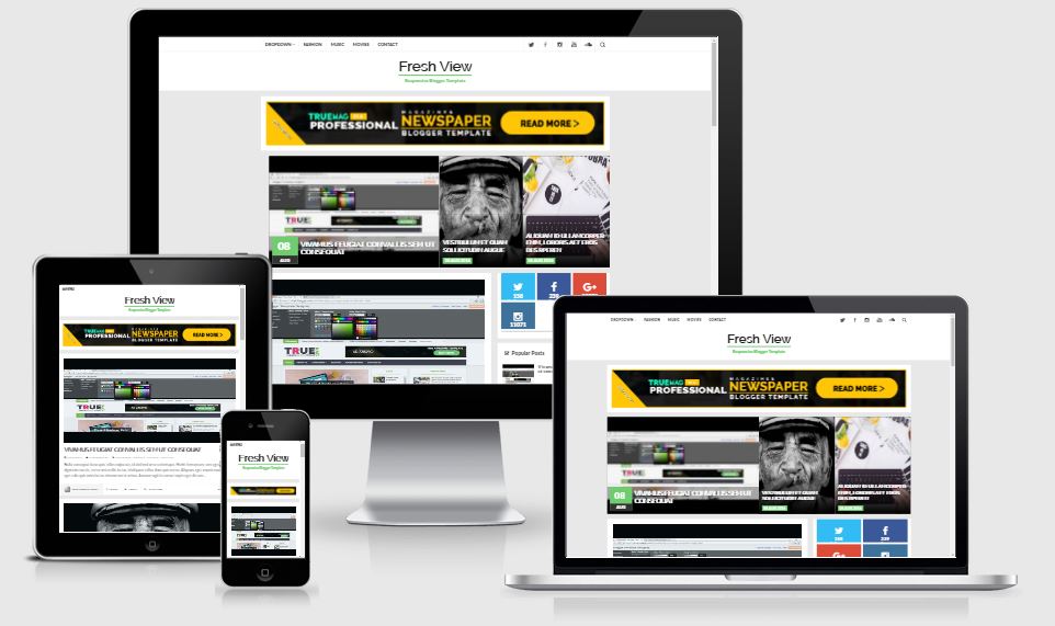 Fresh View Responsive Blogger Template