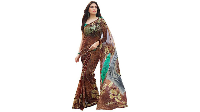 Craftsvilla Printed Fashion Georgette Saree