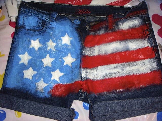 american flag shorts. 1# American Flag Shorts