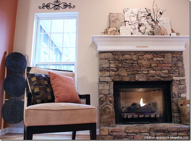 Natural Rustic Winter Mantel LVR