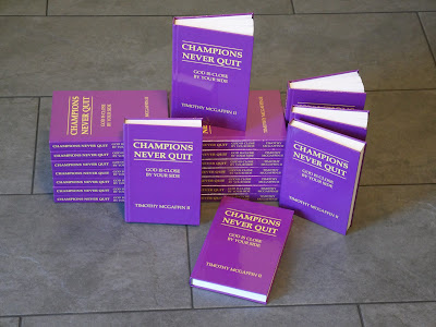 Hardcover of Champions Never Quit: God Is Close By Your Side authored by Timothy McGaffin II photo 4