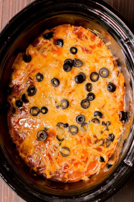 Slow Cooker Chicken Enchilada Casserole - The Magical Slow Cooker