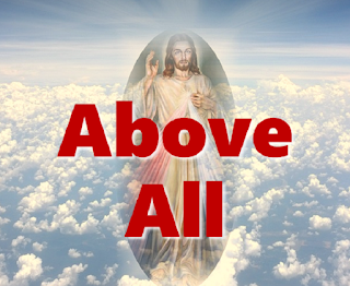 Jesus in the clouds - above all