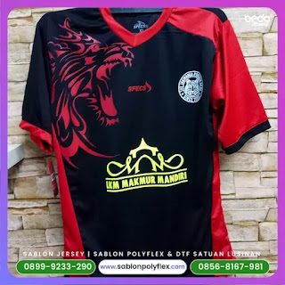 contoh sablon jersey nama futsal bola