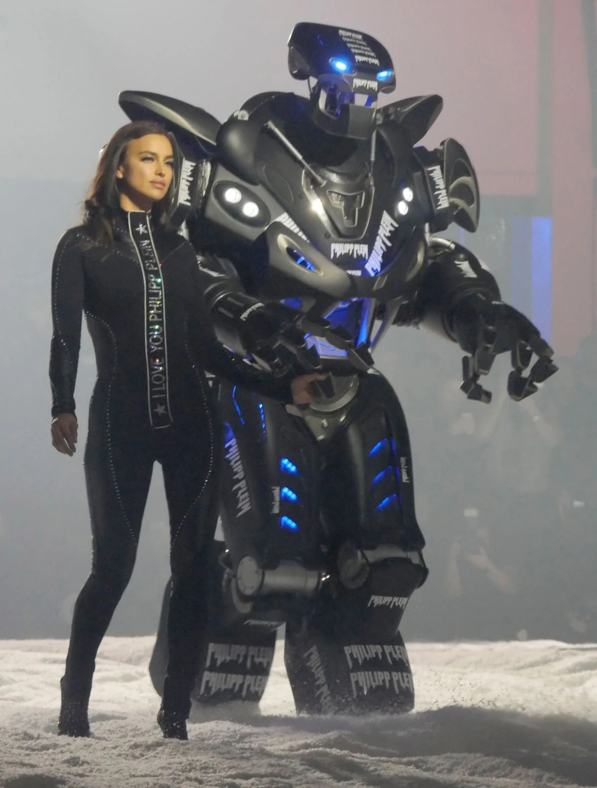 IRINA SHAYK at Philipp Plein Runway Show at New York Fashion Week