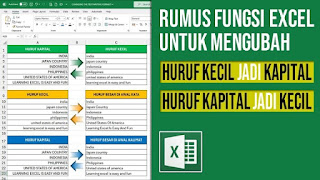 Rumus Fungsi Excel untuk Mengubah Huruf Kecil Ke Besar