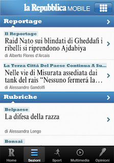 La Repubblica Mobile per iPhone e iPad.