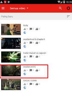  komentar pada video yang kita unggah di youtube Cara menonaktifkan like,dislike maupun komentar pada postingan video di youtube melalui android