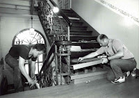 Michael Kühne und Uwe Hebenstreit 1991 im Rathaus Einsiedel