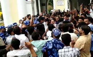 students-protest-against-nadda-in-patna-university