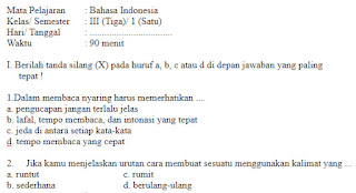 Soal-UAS-UKK-Bahasa-Indonesia-Kelas-3-SD-Semester-1