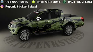 Mobil,Mitsubishi strada Triton.,Toyota Hilux,Cutting Sticker,Cutting Sticker Bekasi,cutting sticker Mobil,Decal,sticker mobil,jakarta,Bekasi,army,full army,