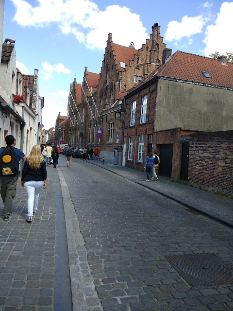 medieval buildings in brugges