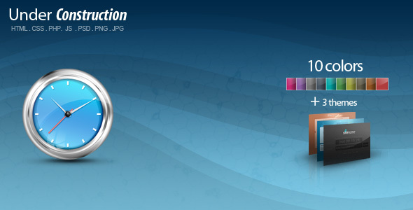 Under Construction: 10 Colors + 3 Themes - Under Construction Specialty Pages