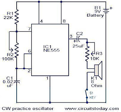 (practice Ham Radio) CW practice oscillator