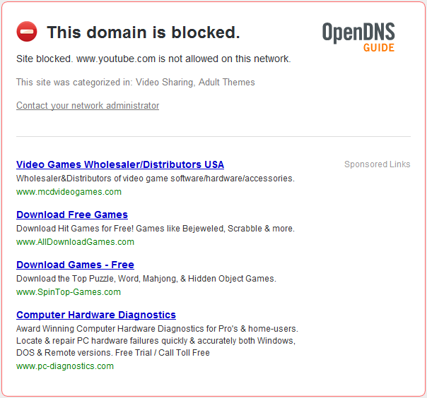 OpenDNS blocks YouTube - Blame it on Celcom Broadband?