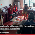 GMNI Labusel Audensi Dengan KPU Labusel dan Siap Mensukseskan Pilkada Serentak