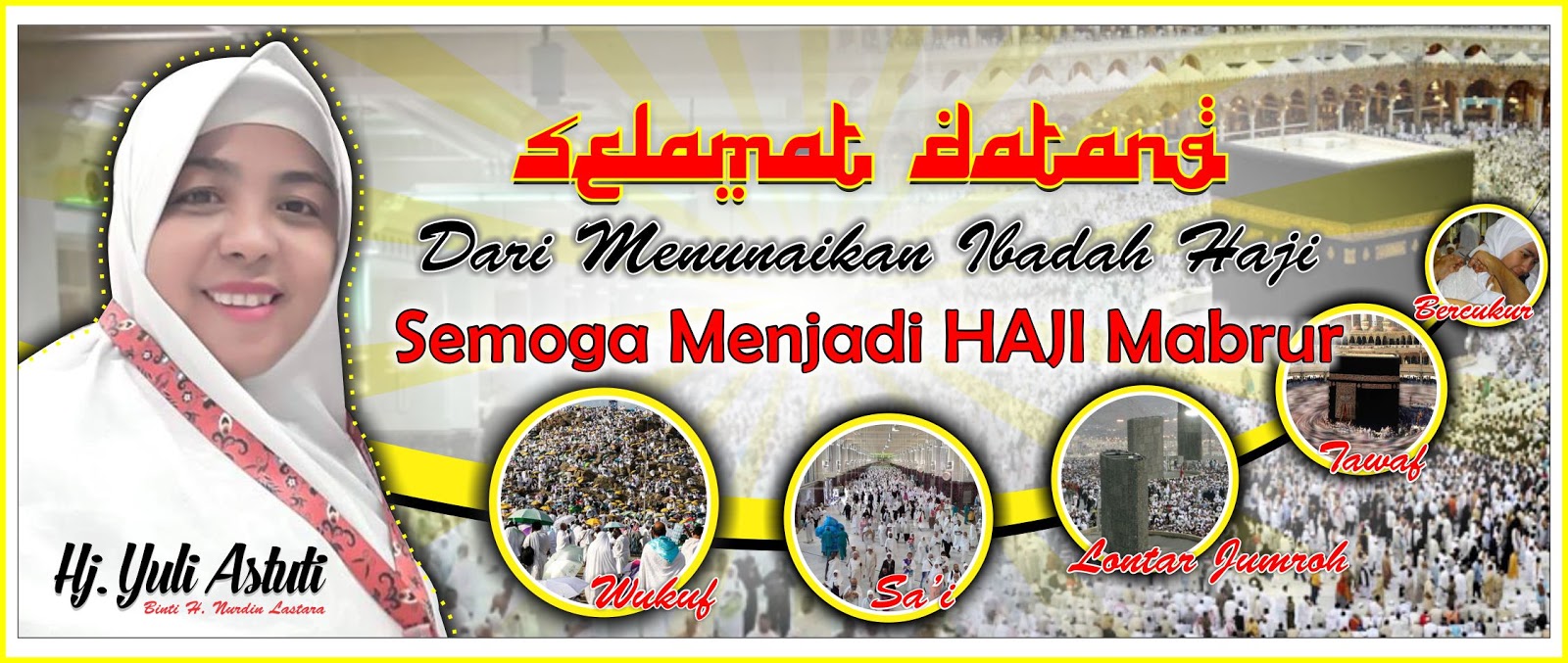 Desain Banner Selamat Datang Haji TUTORiduan blogspot co id