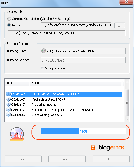 Cara Enteng Burning File Image ISO ke DVD (Full Gambar Tutorial)