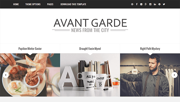 Download Avant Garde Responsive Blogger Template Free