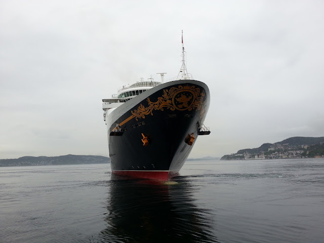 Cruise ship Disney Magic in Bergen, Norway; Fjord cruise; Frozen Cruise