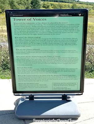 Tower of Voices at the Flight 93 National Memorial in Shanksville Pennsylvania
