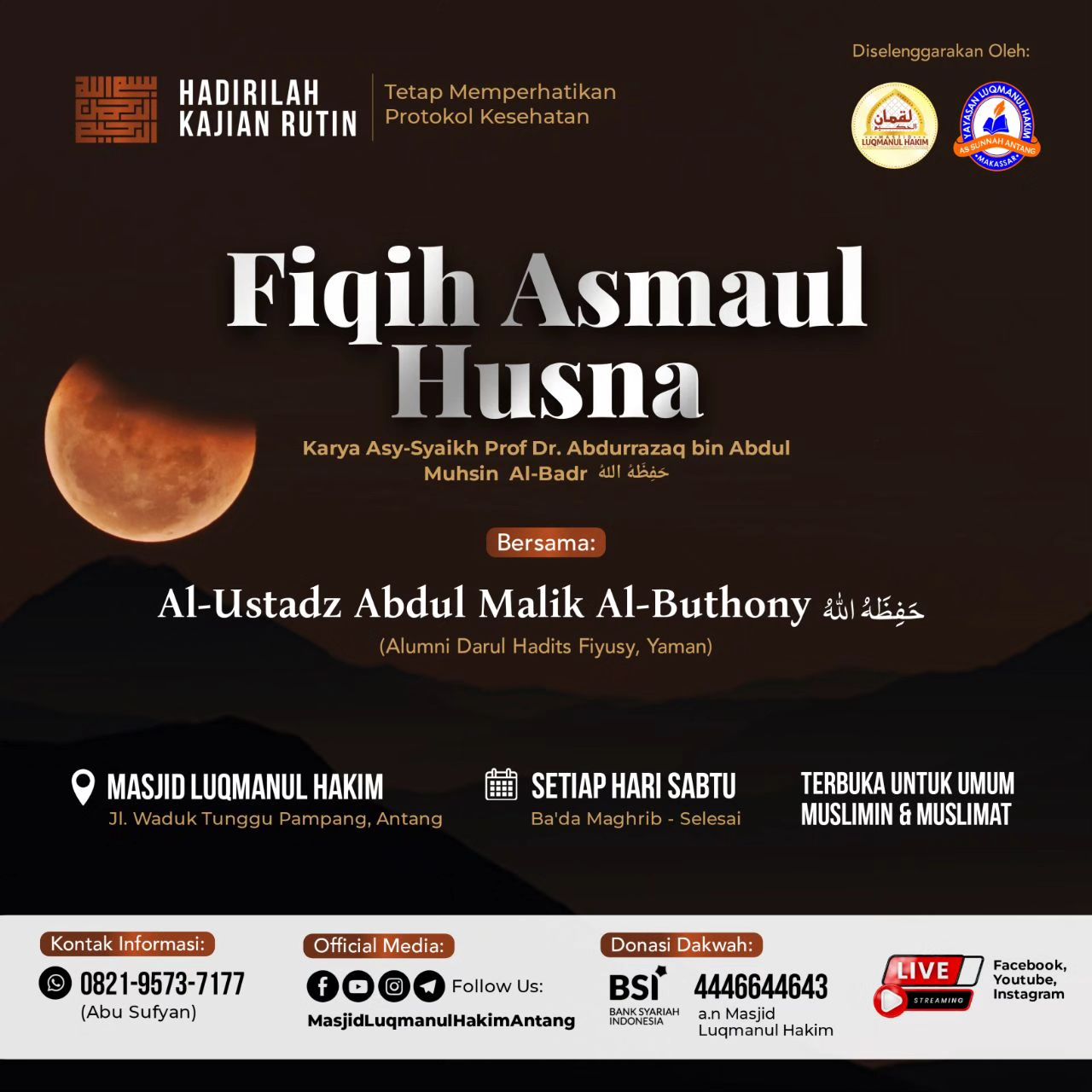 Kajian Kitab Fiqih Asmaul Husna