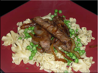 steak and noodles